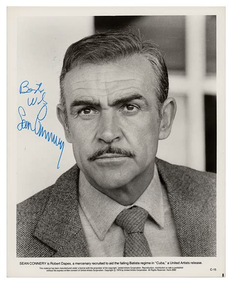 Sean Connery Signed Photograph Rr Auction