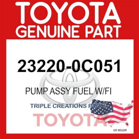 23220 0c051 Genuine Oem Toyota Pump Assy Fuel With Filter 232200c051 Ebay