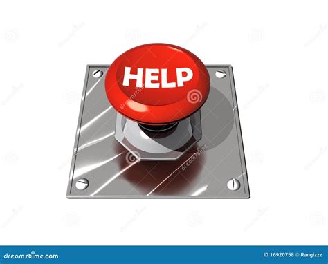 Help Button Stock Illustration Illustration Of Glossy 16920758