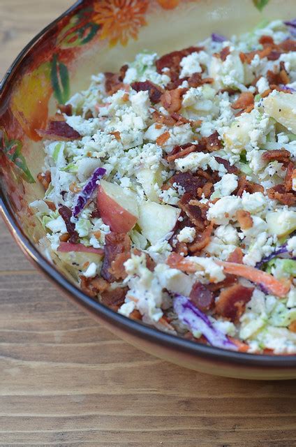 Apple Bacon Blue Cheese Slaw Valeries Kitchen