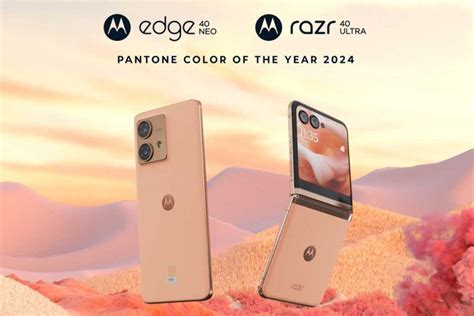 Motorola Razr Ultra E Edge Neo Nel Colore Pantone Peach