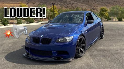 STRAIGHT PIPED MY BMW E92 M3 NEW GT4 LIP LOUD YouTube