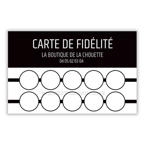 Cartes de Fidélité Contemporain Mes Chouettes Étiquettes