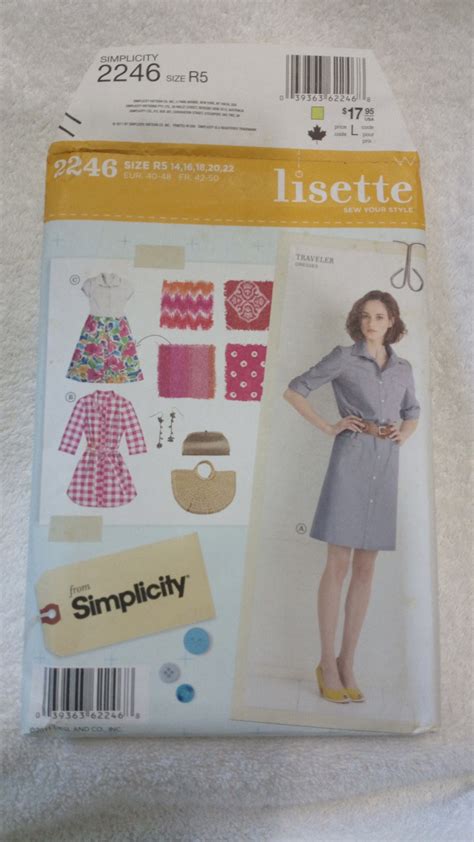 2246 Simplicity Lisette Sew Your Style Womens Miss Petite Dress Uncut