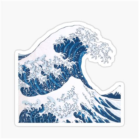 Hokusai The Great Wave Off Kanagawa Sticker Sticker For Sale By