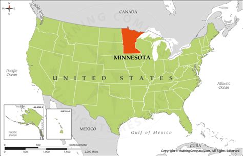 Minnesota on US Map, Where is Minnesota