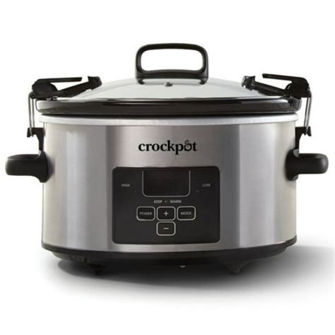 Crock Pot 4 Quart Cook And Carry Programmable Slow Cooker Only 39 99