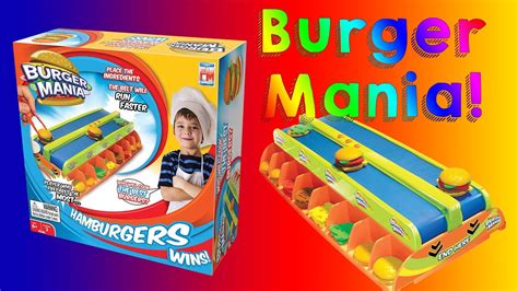 Playing With Burgers With The Burger Mania Game Youtube