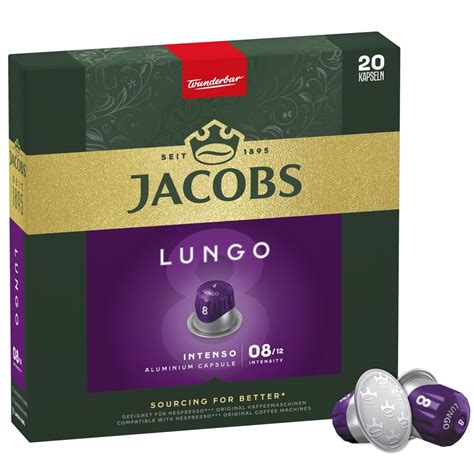 Jacobs Lungo Intenso Pack Of Aluminium Coffee Capsules Shop