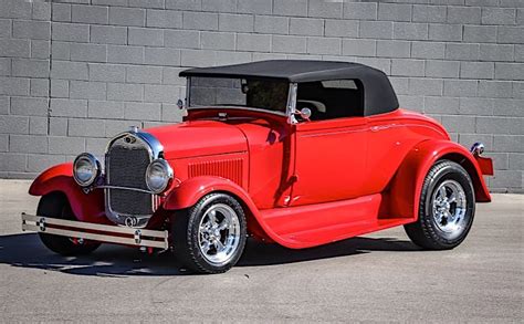 1930 Ford Model A Red Steel Hot Rod Is Elegant As A Gentlemans Hat