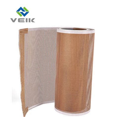 Heat Resistant Ptfe Coated Fiberglass Mesh Conveyor Belt China Ptfe