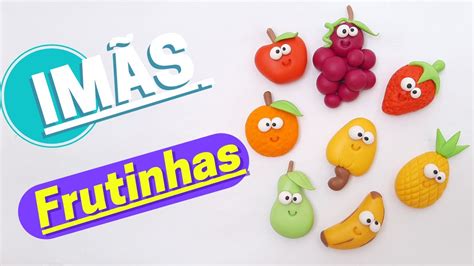 Como fazer imã de geladeira frutinhas em biscuit passo a passo sem