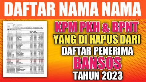 Siap Siap Mulai Tahun Kpm Pkh Bpnt Ini Akan Dihapus Dari Daftar