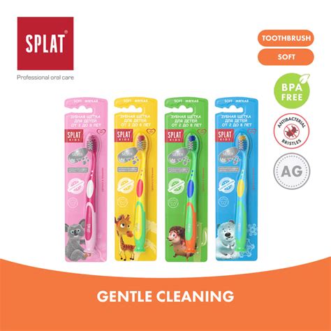 Splat Kids Toothbrush Soft 2 8 Years Old Kwiksen Sdn Bhd
