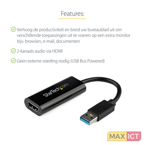 Startech Com Usb 30 Naar Hdmi Adapter 1080p Kopen Max Ict Bv