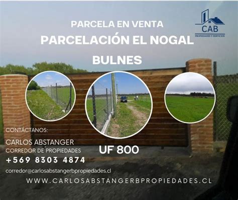 Parcela En Venta En Parcelaci N El Nogal Bulnes Uble Ufs