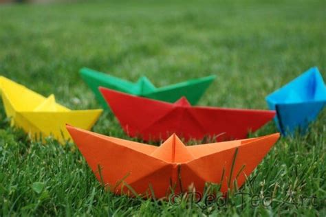 How to... make a Paper Boat - Red Ted Art's Blog