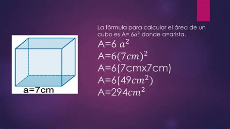 Como Calcular El Area De Un Cubo Youtube