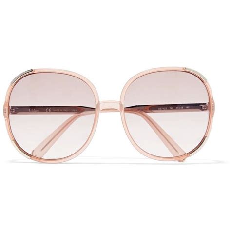 Chloé Myrte Square Frame Acetate Sunglasses 220 Liked On Polyvore Featuring Accessories