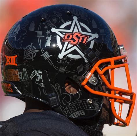 Osu Helmet Week 10 2016 Osu Cowboys Oklahoma State Cowboys Osu