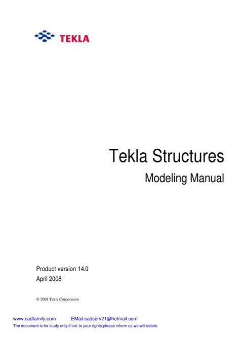 PDF Tekla 20 Structure Modeling Tutorial DOKUMEN TIPS