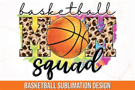 Basketball Mom Squad PNG Basketball Sublimation