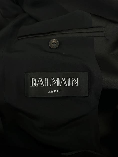 Balmain Sz 50 Phoenix Embroidered Velour Blazer Grailed