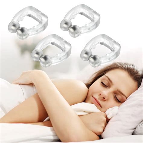 Anti Snoring Magnetic Silicone Nose Clips Pack Of 4