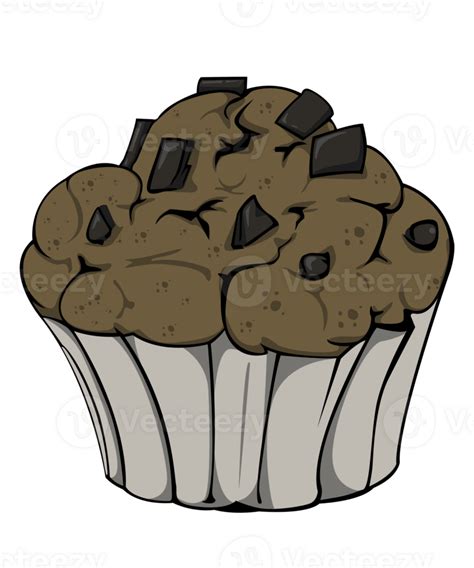 Chocolate Muffin Illustration 24732726 Png