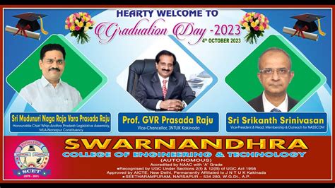 GRADUATION DAY 2023 Live Start Time 4 Th Oct 2023 2 00 Noon Onwards