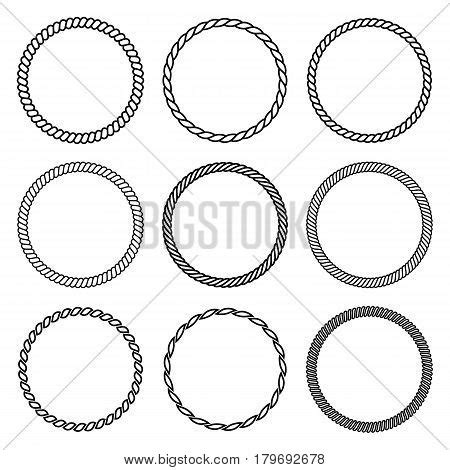 Vector Set Round Rope Vector Photo Free Trial Bigstock