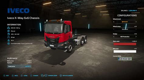 LS 22 Iveco X Way 6x6 Semi V1 0 0 0 Farming Simulator 2025 Mod LS