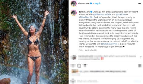 Demi Moore Impacta En Bikini Presumiendo De Cuerpazo A Los A Os