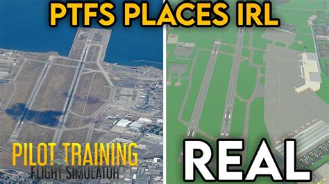 Ptfs Airports In Real Life Pilot Training Flight Simulator Youtube