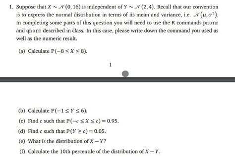 Solved Suppose That Xn Is Independent Of Yn Chegg