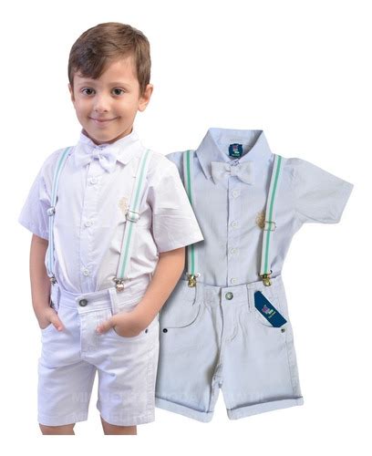 Conjunto Infantil Social Batizado Menino Parcelamento Sem Juros