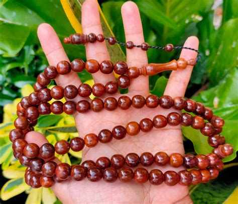 99 Islamic Kokka Wood 10 Mm Prayer Beads Coca Tasbih Koka Etsy