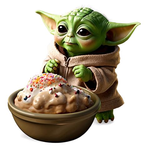 Baby Yoda With Ice Cream Png 05062024 Png Image