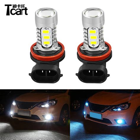 Tcart Car Led Fog Light Bulbs H H H Auto Led Driving Lamps For