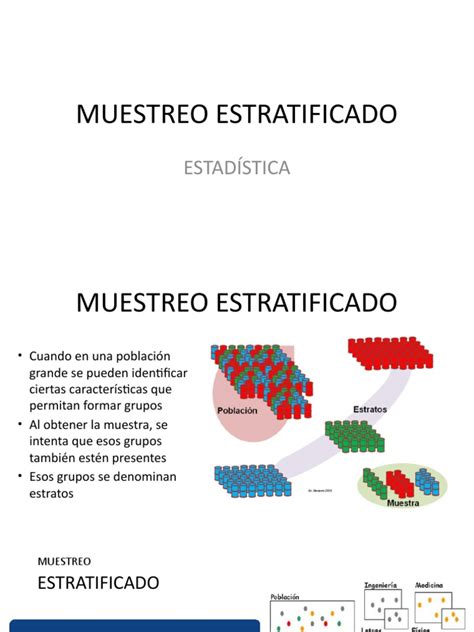 E22 Muestreo Estratificado 2021 Pdf Muestreo Estadísticas Métodos De Evaluación