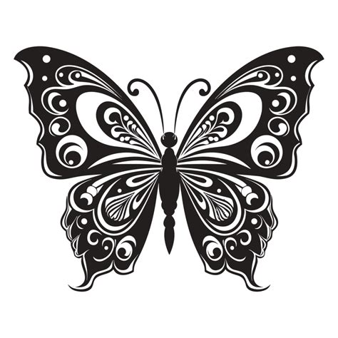 Beautiful Butterfly Silhouette 25068765 Png