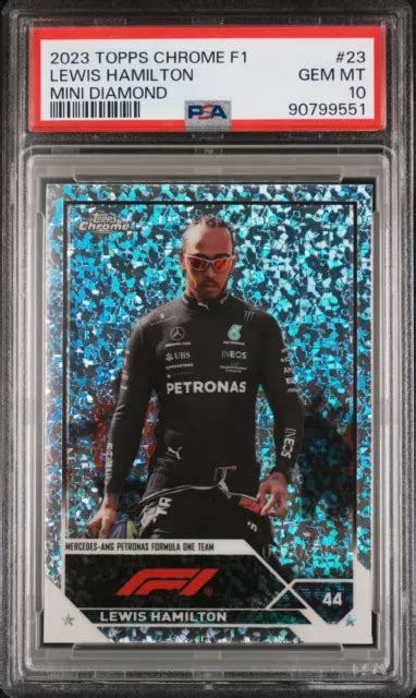 Topps Chrome F Lewis Hamilton Mini R Fracteur Diamant Sp