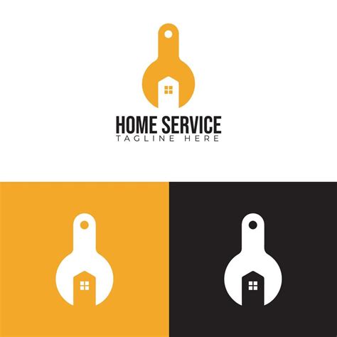 Home Service Design Logo, Simple Logo With Home Icon And Key Combined 6547518 Vector Art at Vecteezy