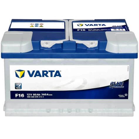 Autobatterie PKW Batterie 12V 80Ah 740A Varta F16 Blue Dynamic 580 400