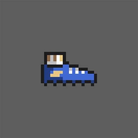 Premium Vector | Pixel art footwear