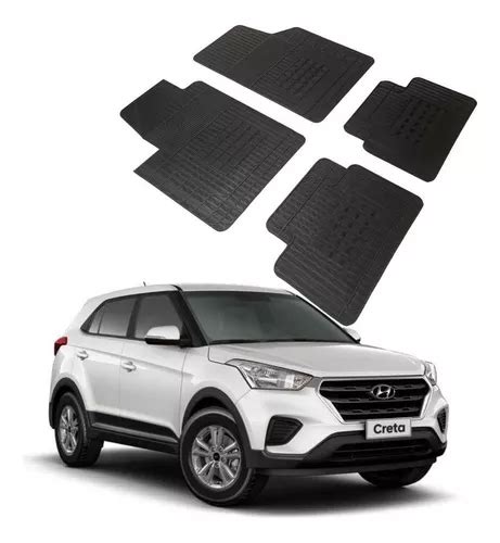 Jogo Tapete Específico Hyundai Creta 100 Borracha Borcol