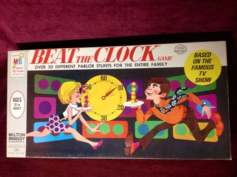 1969 Beat The Clock Board Game by RANDOMONIUMM on Etsy