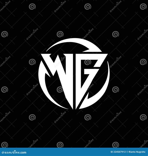 WG Logo Monogram Design Template Stock Vector Illustration Of Modern