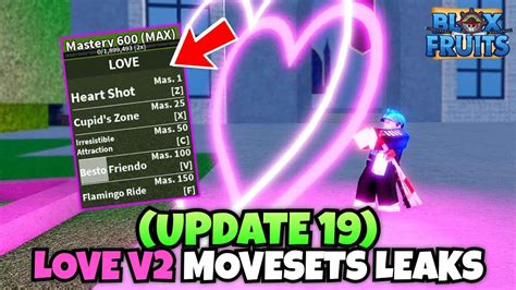 UPDATE 19 Love V2 Movesets Looks Really Good Blox Fruits YouTube