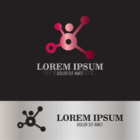 Nano Logo Nanotechnology Template Design Of Logotype Vector